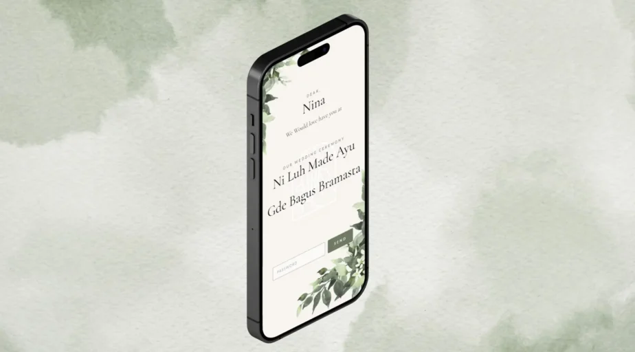 E-Invitation Modern wedding Twist