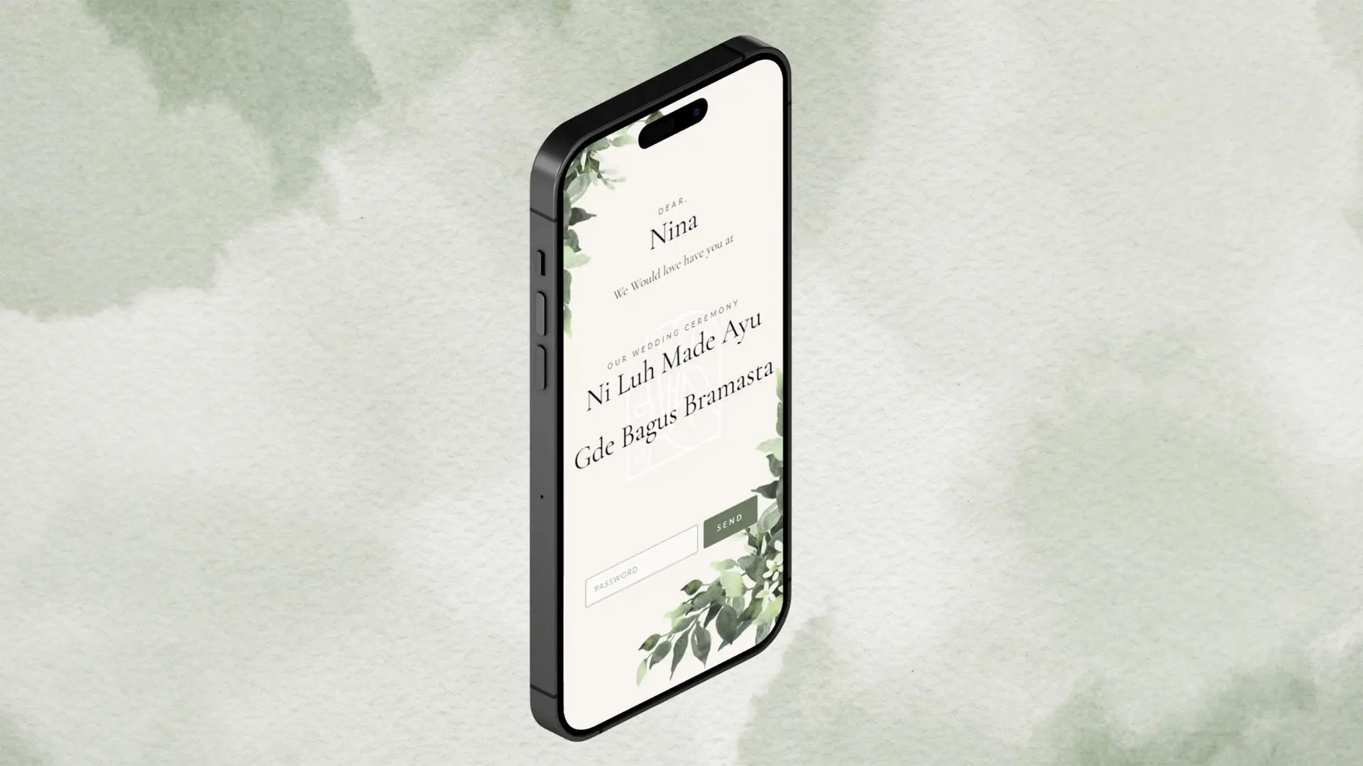 E-Invitation Modern wedding Twist